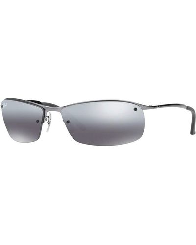 Ray-Ban RB3183 004/82 63M Gunmetal/Grey Mirror Silver Gradient Polarized Sunglasses - Schwarz