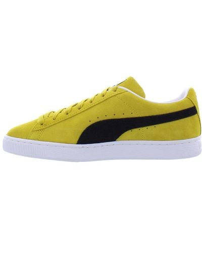 PUMA Suede Classic Xxi S Shoes Size 9.5 - Geel