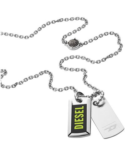 DIESEL Collana Uomo Gioielli Trendy cod. DX1259040 - Metallizzato