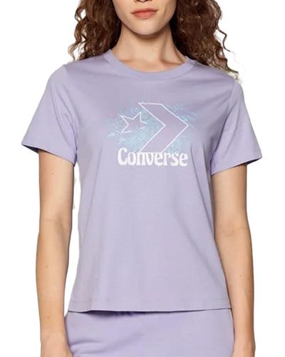 Converse T-Shirt Mauve 3219 Violet M