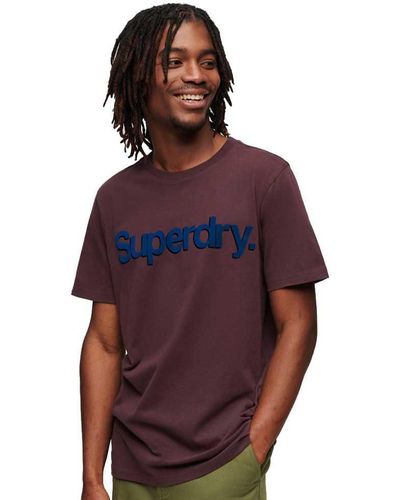 Superdry Core Logo Classic T-Shirt - Lila
