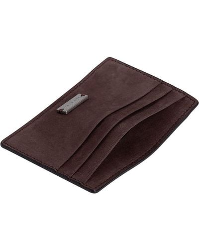 Hackett Utility Id Travel Accessory-passport Wallet - Brown