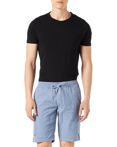 Hackett Linen Cargo Shorts - Black