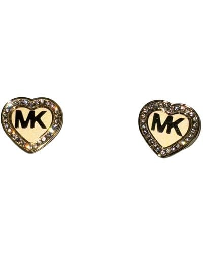 Michael Kors Mkj6260040 Tone Stainless Steel Glitz Stud Earrings - Black