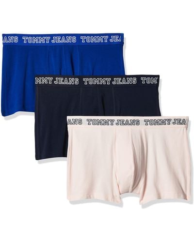 Tommy Hilfiger Tommy Jeans 3er Pack Boxershorts von Varsity Cotton Essentials - Blau