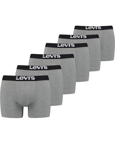 Levi's Boxershorts Solid Basic Boxers Voor - Grijs