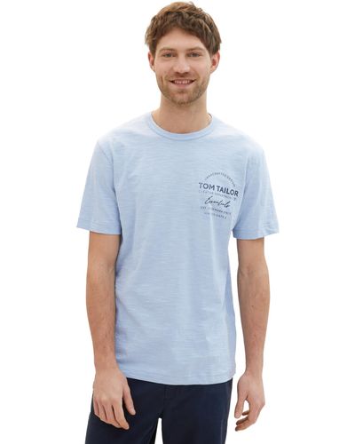 Tom Tailor T-Shirt aus Baumwolle - Blau