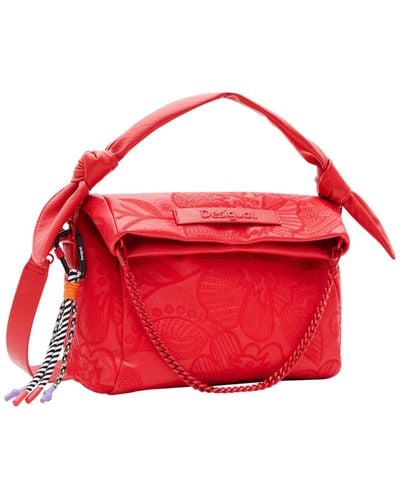Desigual Alpha Loverty 3.0 Accessories Pu Hand Bag - Red