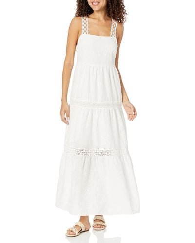 Desigual Woven Dress Sleeveless - White