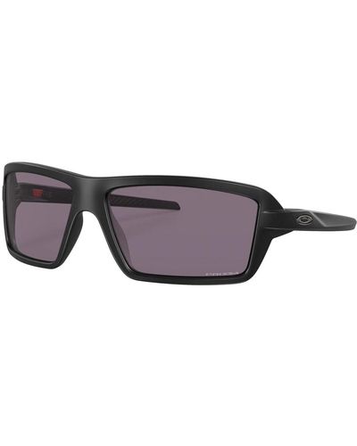 Oakley Cables Sunglasses Matte Black With Prizm Grey Lens 63mm