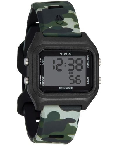 Nixon Ripper A1399-100m Water Resistant Digital Sport Watch - Black