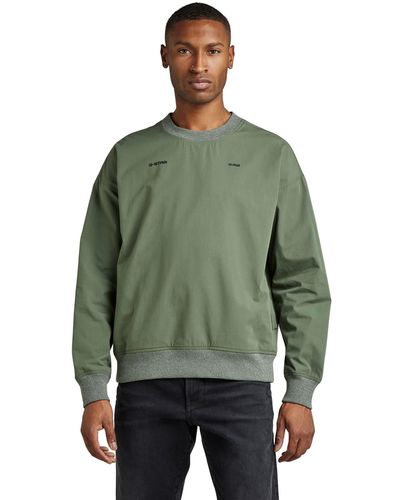 G-Star RAW Woven Loose R Sw Jumper - Green