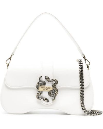 Just Cavalli Borsa a spalla in finta pelle - Bianco