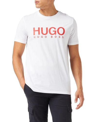 HUGO Dolive193 T-Shirt, - Weiß