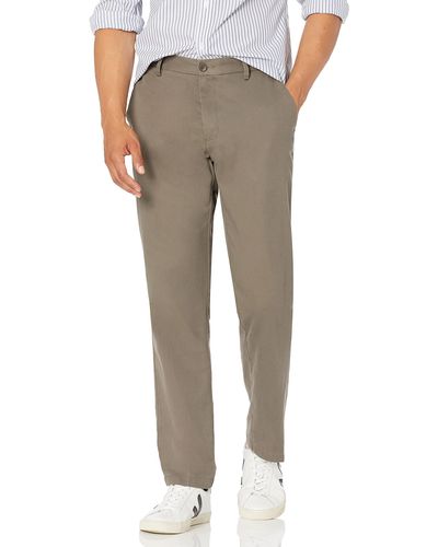 Amazon Essentials Pantalón Chino sin Pinzas Antiarrugas de Ajuste Recto Hombre - Multicolor