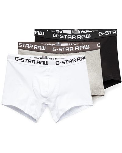 G-Star RAW Underwear Multipack Soft Cotton Stretch Classic Trunks - Black