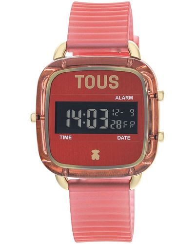 Tous Reloj D-Logo Fresh 200351064 silicona Rojo - Pink