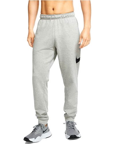 Nike Dri-fit Tapered Trousers Training Dk Grey Heather/black