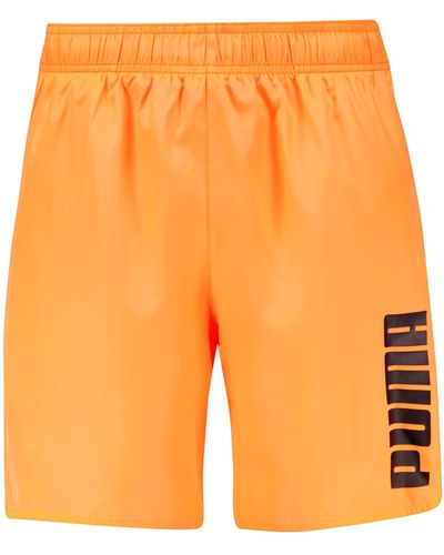PUMA Swim Mid Shorts 1p - Oranje