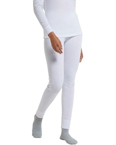 Mountain Warehouse Talus Women Thermal Baselayer Trousers - Lightweight, Breathable & Quick Drying Ladies Leggings - For Travel, - White