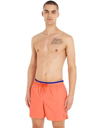 Tommy Hilfiger Swimming Trunks Medium Length - Orange