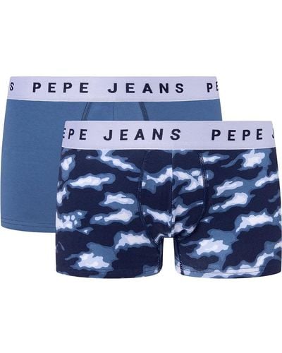 Pepe Jeans Camo Tk 2P Badehose - Blau