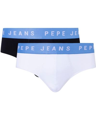 Pepe Jeans Logo BF LR 2P Briefs - Blanco