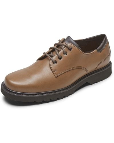 Rockport Northfield Leather Lace Up Shoes - Brown