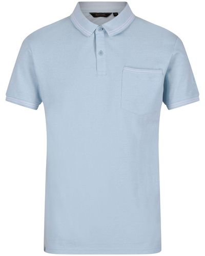 Regatta S Tinston Short Sleeve Polo Shirt - Blue