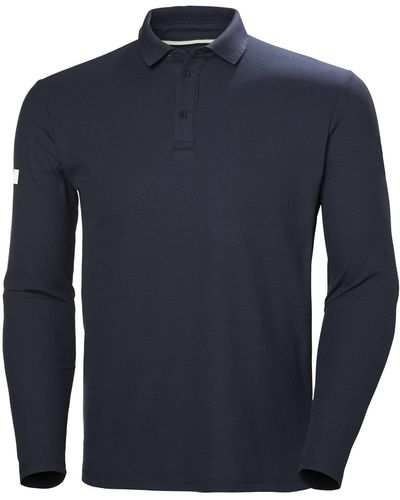 Helly Hansen Crewline Ls Polo Shirt - Blue