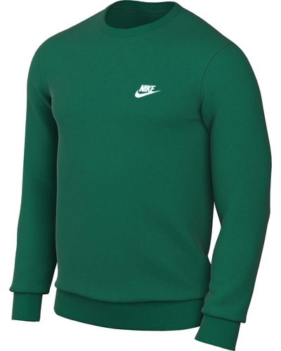 Nike M Nsw Club Crw Bb Sweatshirt Voor - Groen