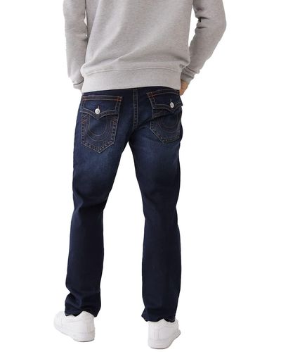 True Religion Ricky Straight Leg Jeans - Blu