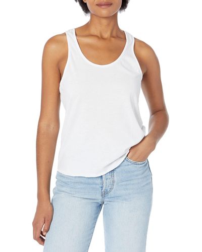 Alternative Apparel Womens Modal Tri-blend Racer Tank Cami Shirt - White