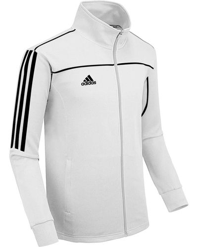 adidas Knitted 3-stripe Tricot Martial Arts Team Jacket - Grey