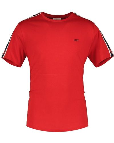 GANT Shoulder Tape Ss T-shirt - Red