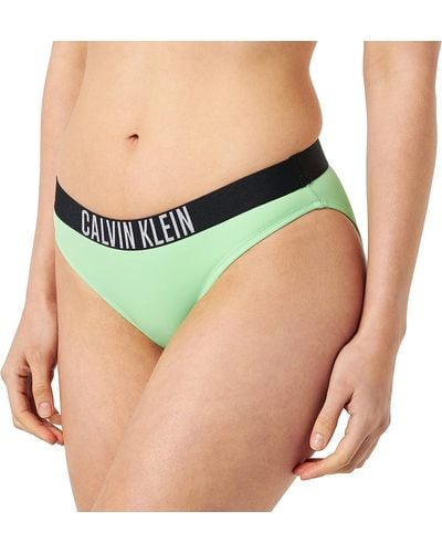 Calvin Klein Slip Bikini Donna Classic Sportivo - Verde