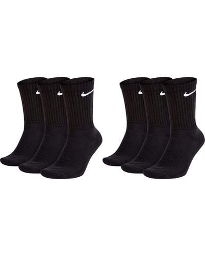 Nike 3 kurze und 3 lange Socken Sparset 6 Paar Weiß Schwarz oder gemischt