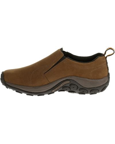 Merrell Jungle Moc Nubuck Waterproof Slip-on Shoe,brown,7.5 W Us - Black