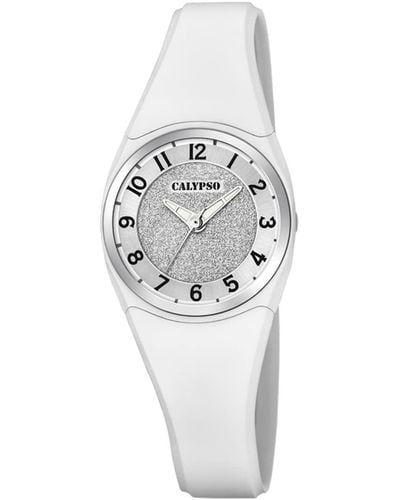 Calypso St. Barth S Analogue Classic Quartz Watch With Plastic Strap K5752/1 - Metallic