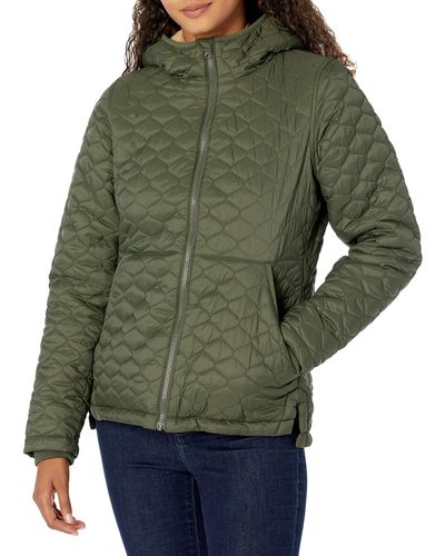 Amazon Essentials Lightweight Water-resistant Sherpa-lined Hooded Puffer - Green