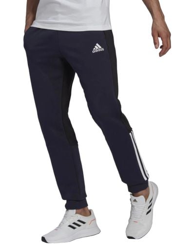 adidas Essentials Colorblock-Joggers de Forro Polar Pants - Azul