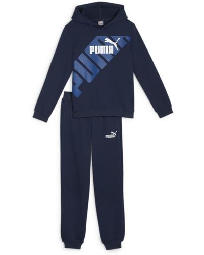 PUMA Power Sweat Suit Tr B Trainingsanzug - Blau