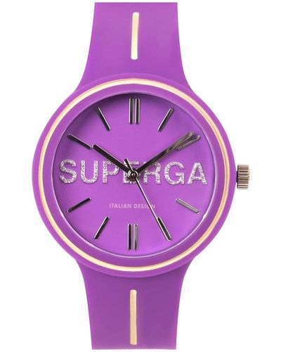 Superga Watch Only Time Pe-22 Casual Code Stc149 - Purple