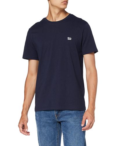 Lee Jeans Toppa con Logo T-Shirt - Blu