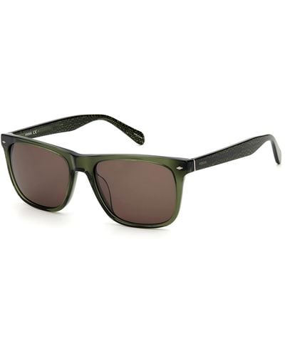 Fossil Male Sunglasses Style Fos 2062/s Rectangular - Black