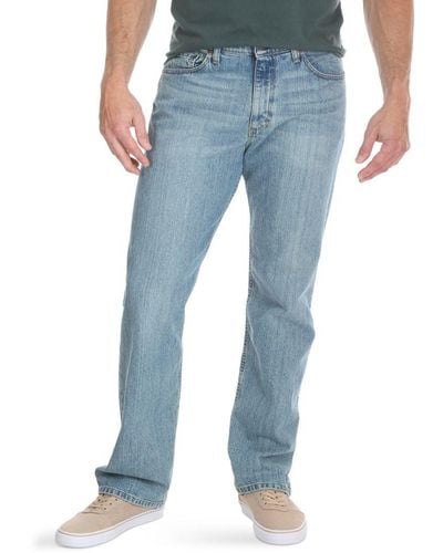 Wrangler Big & Tall Comfort Flex Waist Jeans - Blau