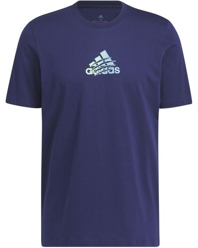 adidas Logotipo M Power T Camiseta de ga Corta - Azul