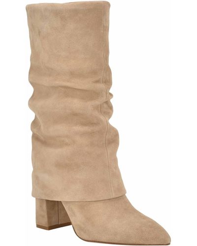 Nine West Francis Mid Calf Boot - Natural