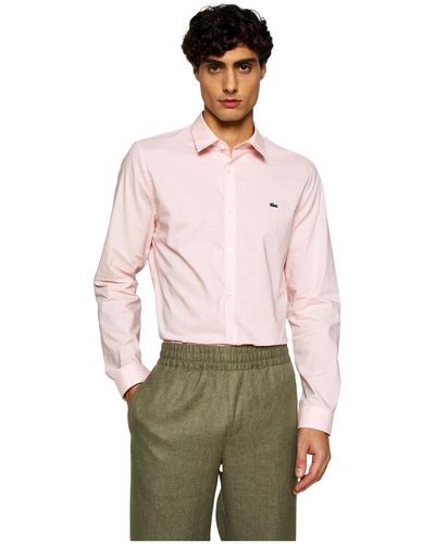 Lacoste CH5620 Camisa Regular fit - Rosa