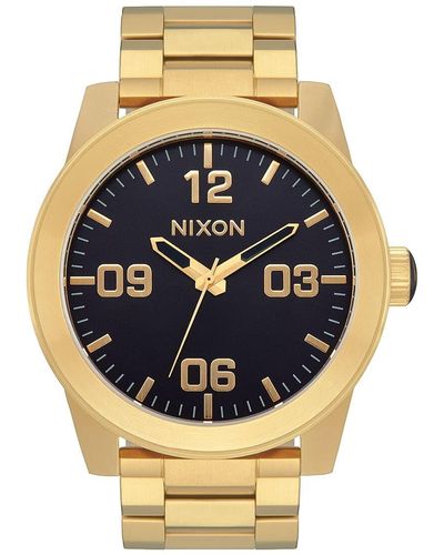 Nixon Analog Quarz Uhr mit Edelstahl Armband A346-2033-00 - Mettallic